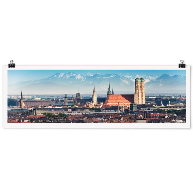 Poster - München - Panorama Querformat