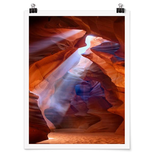 Moderne Poster Lichtspiel im Antelope Canyon