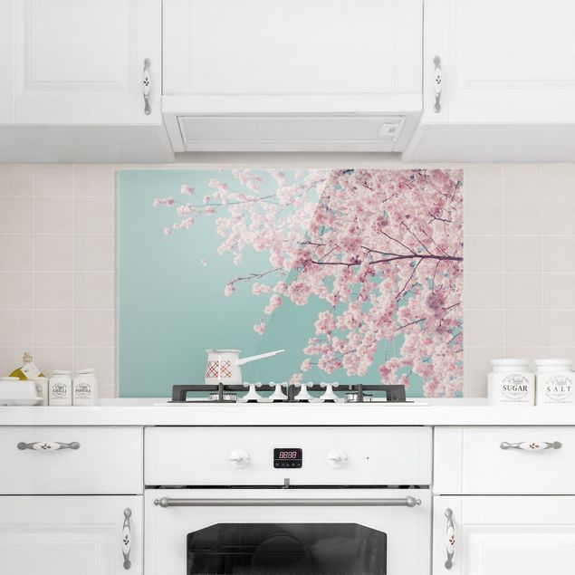 Spritzschutz Künstler Japanische Kirschblüte