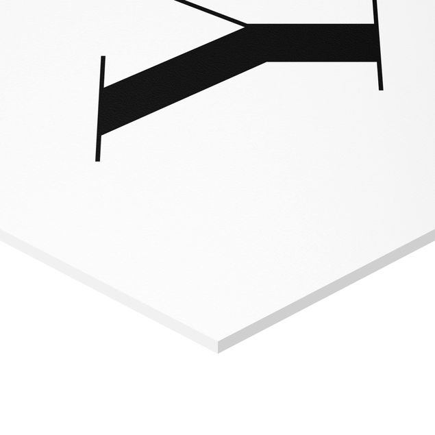 Hexagon Bild Forex - Buchstabe Serif Weiß Y