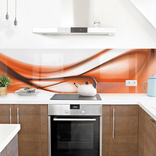 Wandpaneele Küche Orange Touch