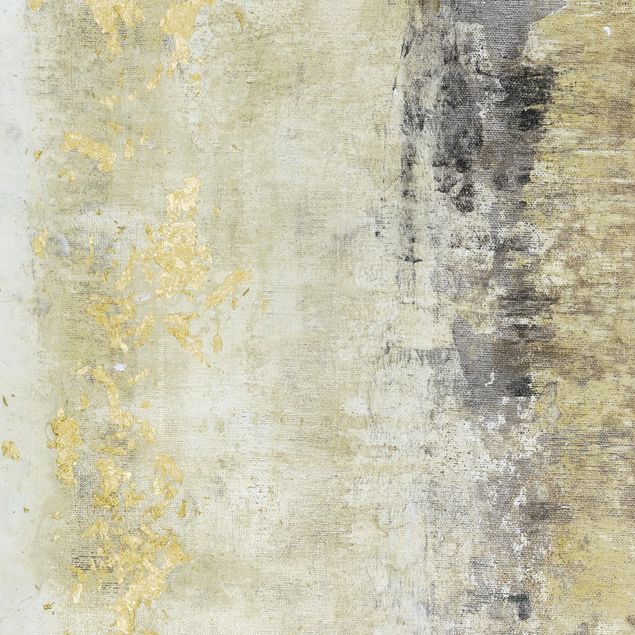 Möbelfolie Abstrakt - Goldene Farbfelder I