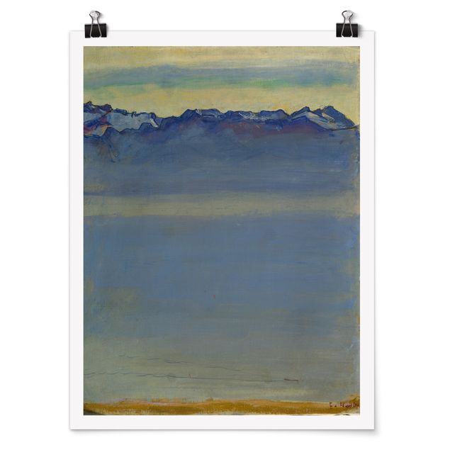 Ferdinand Hodler Kunstdrucke Ferdinand Hodler - Genfer See mit Alpen