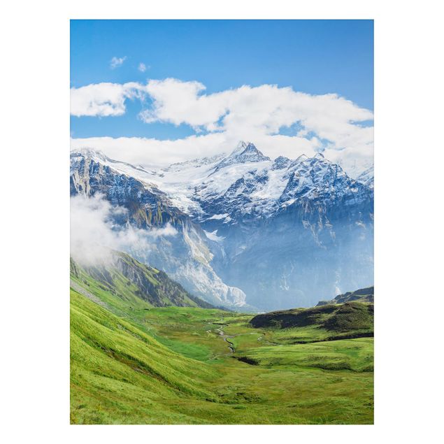 Alu-Dibond - Schweizer Alpenpanorama - Querformat