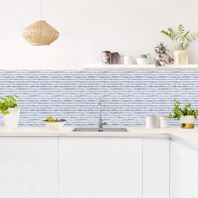 Küchenrückwand selbstklebend Aquarell Struktur in Indigo