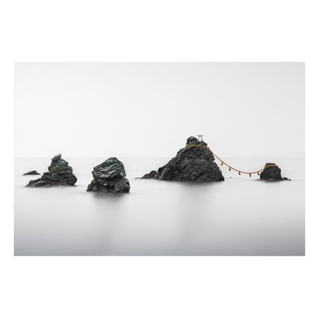 Alu-Dibond - Meoto Iwa - die verheirateten Felsen - Hochformat