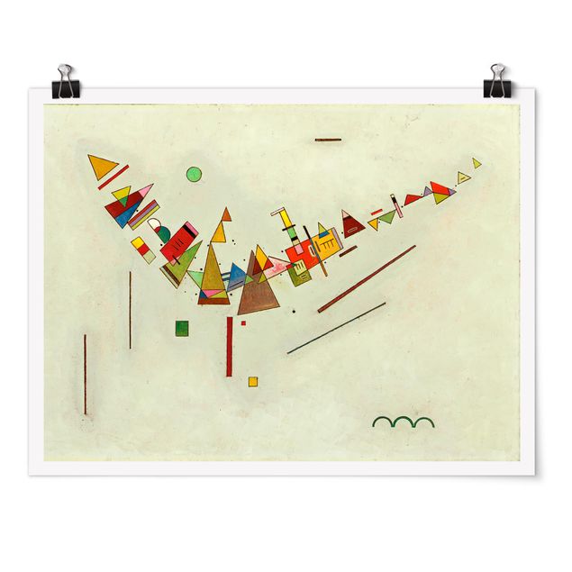 Poster - Wassily Kandinsky - Winkelschwung - Querformat 3:4