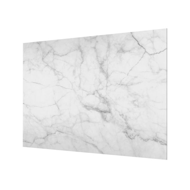 Glas Spritzschutz - Bianco Carrara - Querformat - 4:3