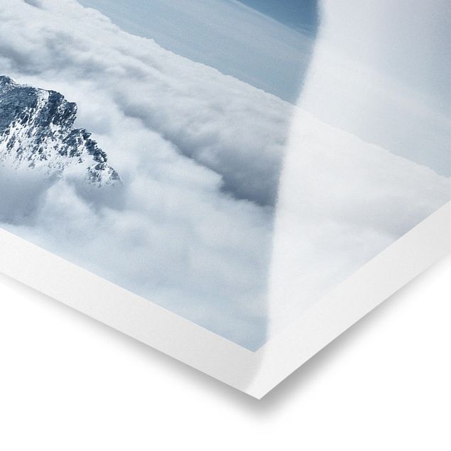 Poster bestellen Die Alpen über den Wolken