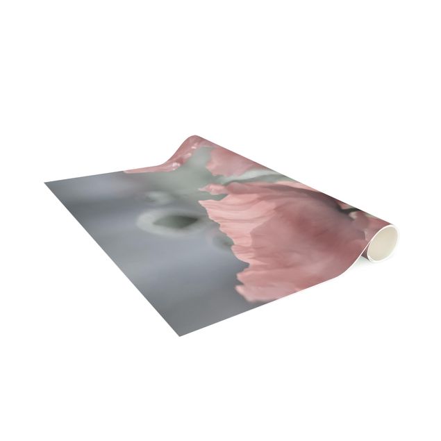 Vinyl-Teppich - Malerische Mohnblumen - Hochformat 1:2