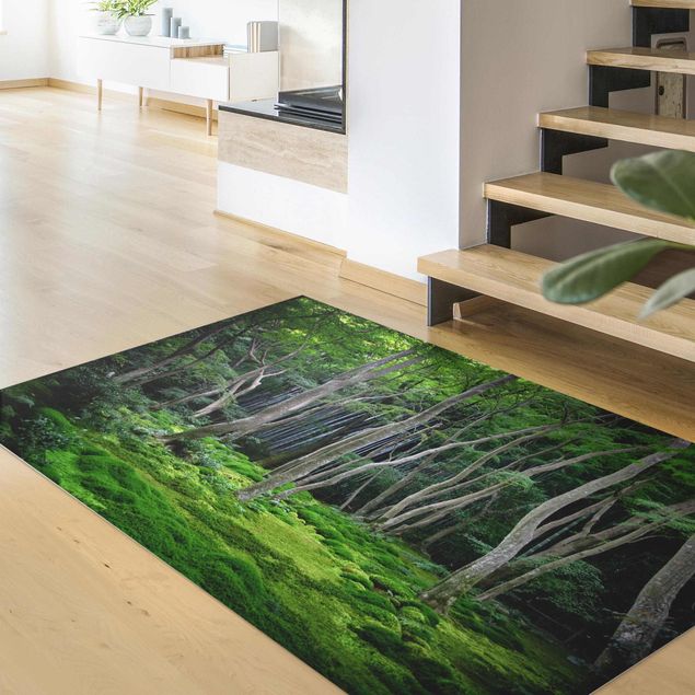 Moderner Teppich Japanischer Wald