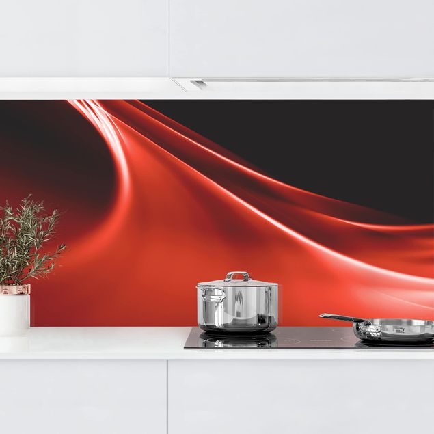 Platte Küchenrückwand Red Wave