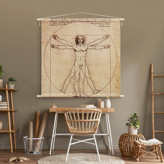 Wandbehang Tuch Da Vinci