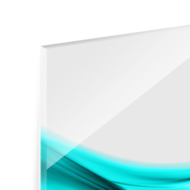 Spritzschutz Glas - Turquoise Design - Querformat - 2:1