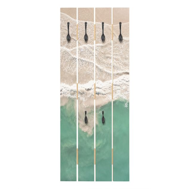 Wandgarderobe Holzpalette - Das Meer