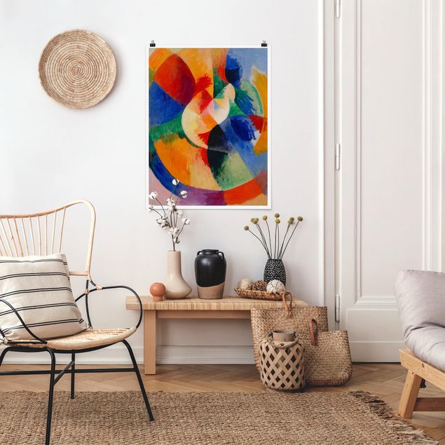 Poster abstrakte Kunst Robert Delaunay - Kreisformen, Sonne