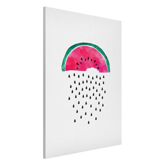 Magnettafel - Wassermelonen Regen - Hochformat 2:3