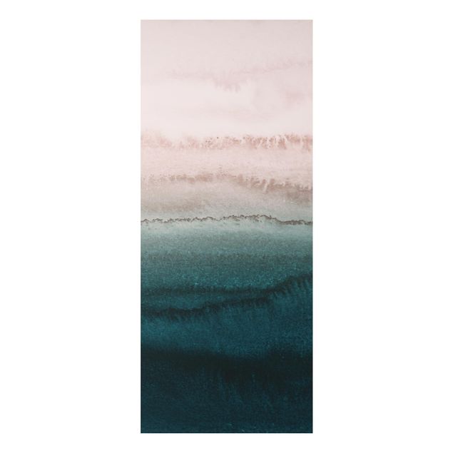 Alu-Dibond - Spiel der Farben Meeresrauschen - Panorama