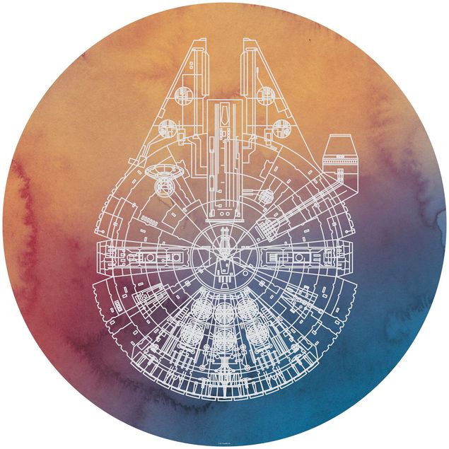 Design Tapeten Star Wars Millennium Falcon