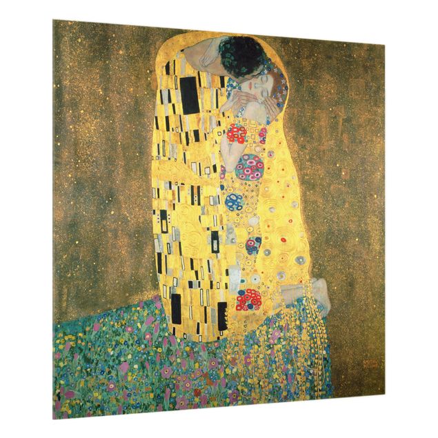 Spritzschutz Künstler Gustav Klimt - Der Kuß