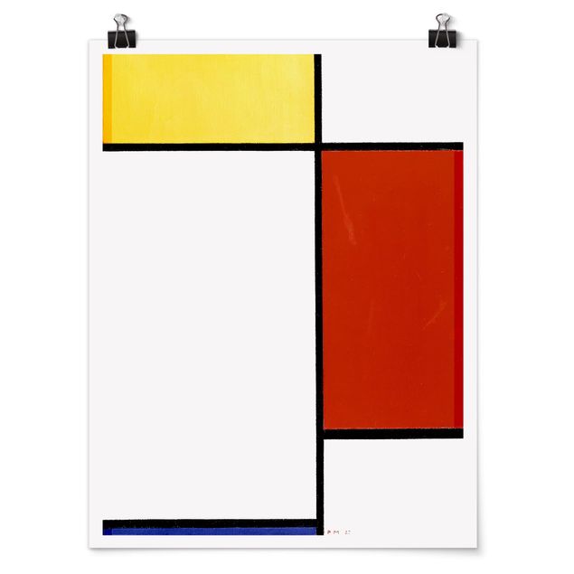 Moderne Poster Piet Mondrian - Komposition I