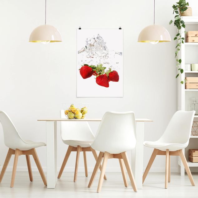 Moderne Poster Strawberry Water