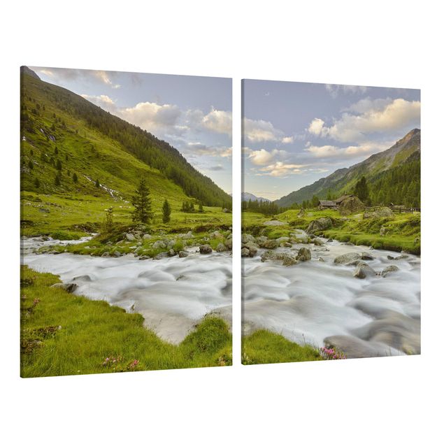 Leinwandbilder kaufen Alpenwiese Tirol