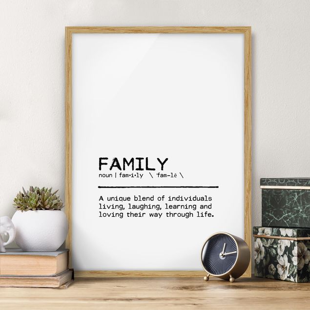 Moderne Bilder mit Rahmen Definition Family Unique