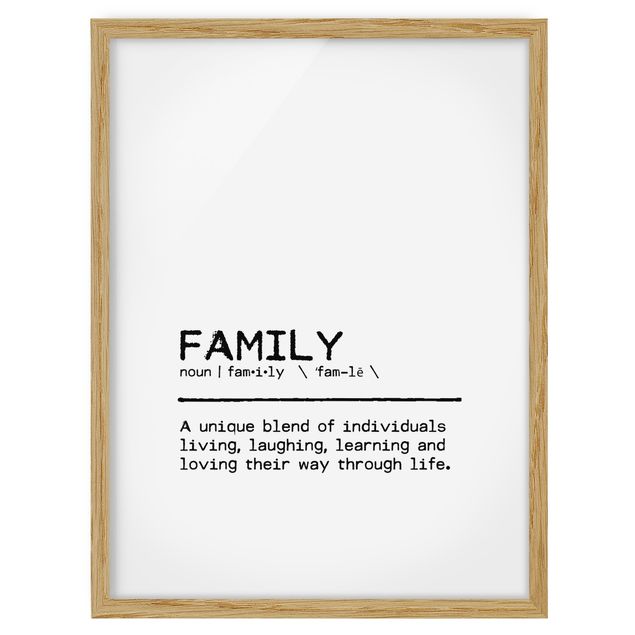 gerahmte Bilder Definition Family Unique