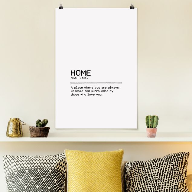 XXL Poster Definition Home Welcome