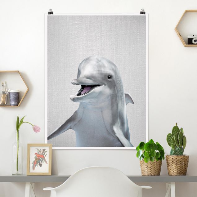 Poster Fische Delfin Diddi