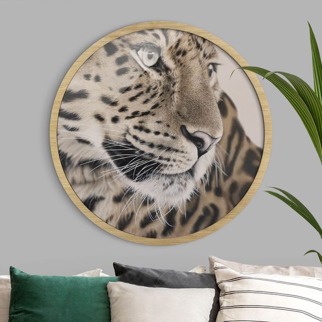 Moderne Bilder mit Rahmen Der Leopard