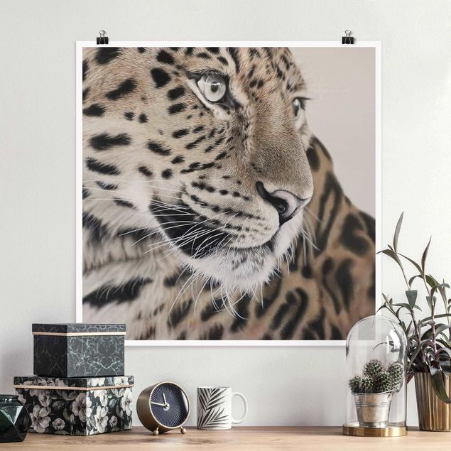 Poster Katzen Der Leopard