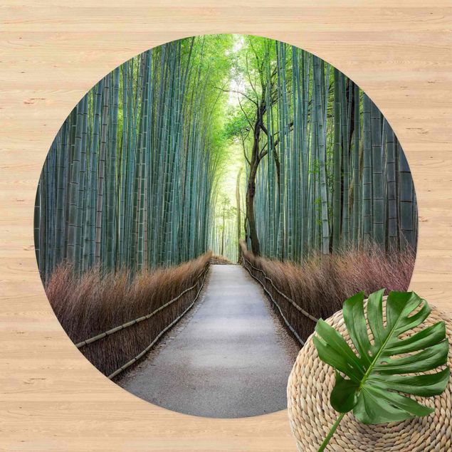 Teppich Bambus Der Weg durch den Bambus