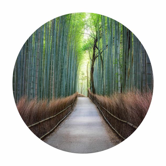 Vinyl-Matten Der Weg durch den Bambus