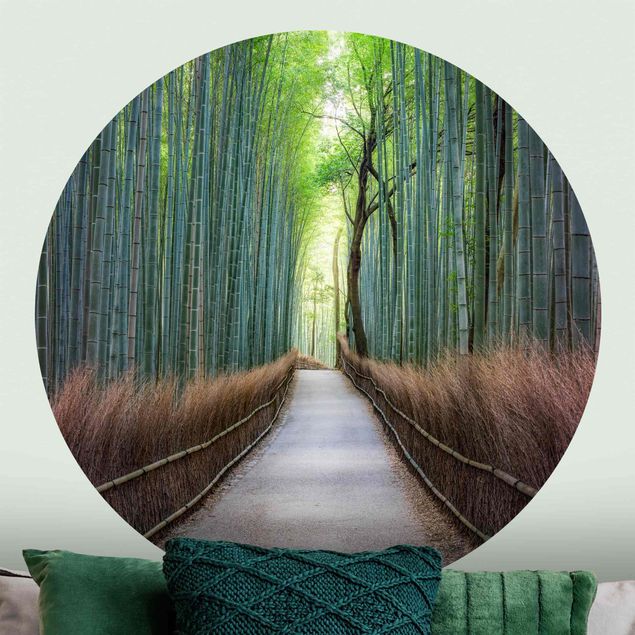 Design Tapeten Der Weg durch den Bambus