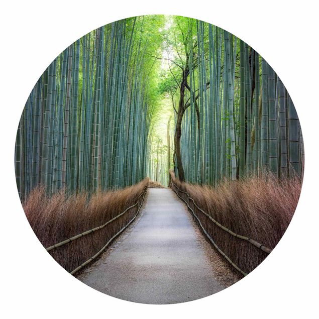 Vliestapete Der Weg durch den Bambus
