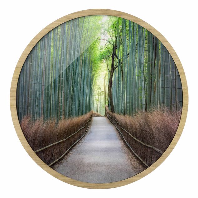 Wandbilder Der Weg durch den Bambus