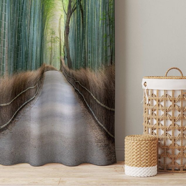 Vorhang Tür Der Weg durch den Bambus
