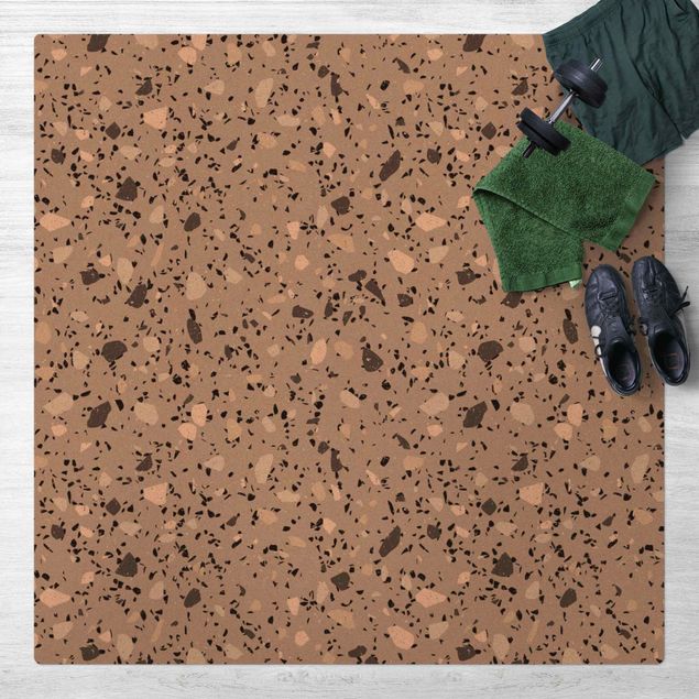 Teppich modern Detailliertes Terrazzo Muster Massa