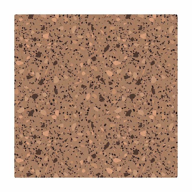 Kork-Teppich - Detailliertes Terrazzo Muster Massa - Quadrat 1:1