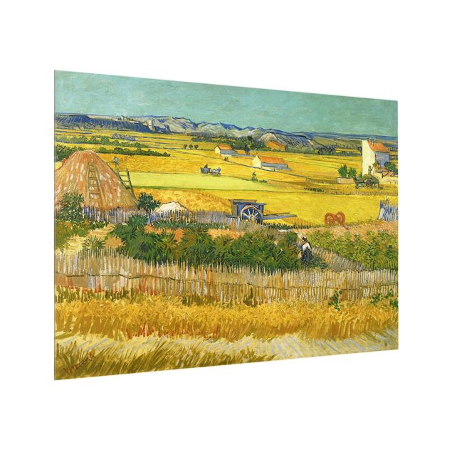 Spritzschutz Künstler Vincent van Gogh - Die Ernte