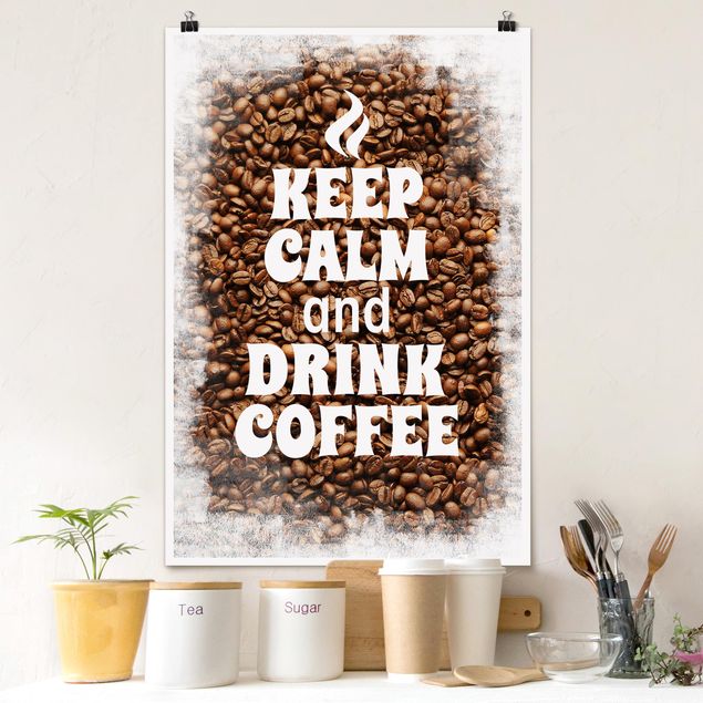 XXL Poster No.EV86 Keep Calm And Drink Coffee