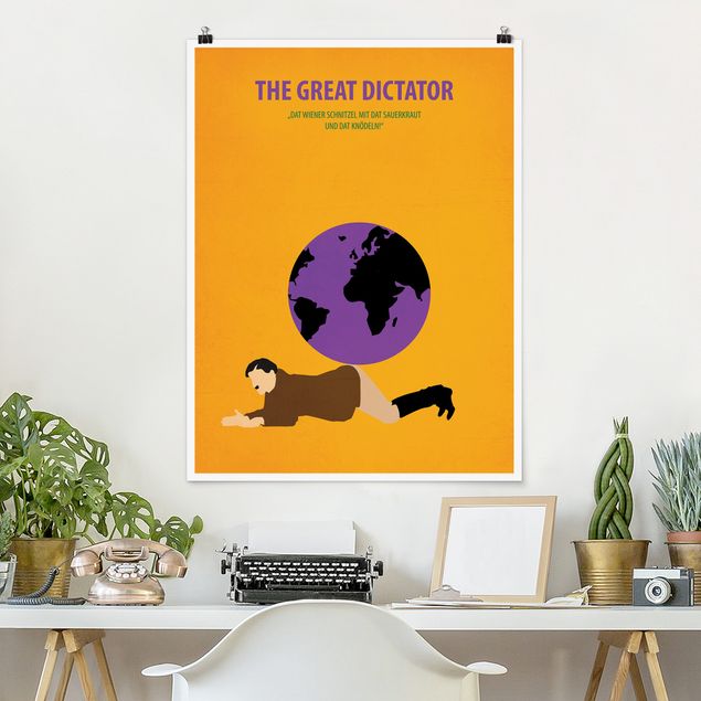Wand Poster XXL Filmposter The great dictator