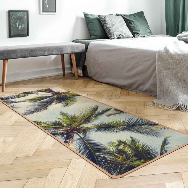 Teppich grün Die Palmen