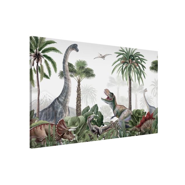 Wandbilder Dinosauriergiganten im Dschungel