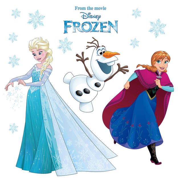 Fensterfolie farbig Disney's Die Eiskönigin - Schneeflocke