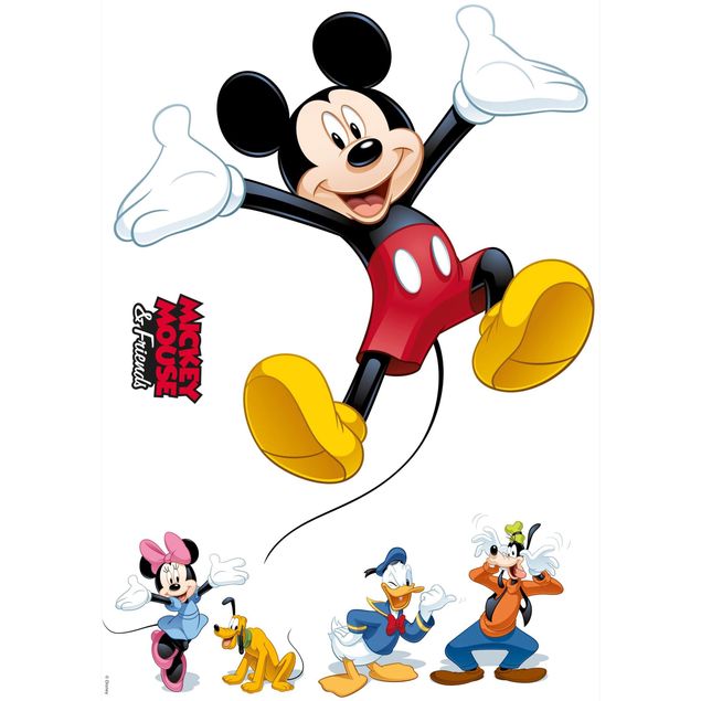 Wandtattoo Kinderzimmer Minnie Mouse Micky Maus Wandsticker XXL Disney Mädchen 
