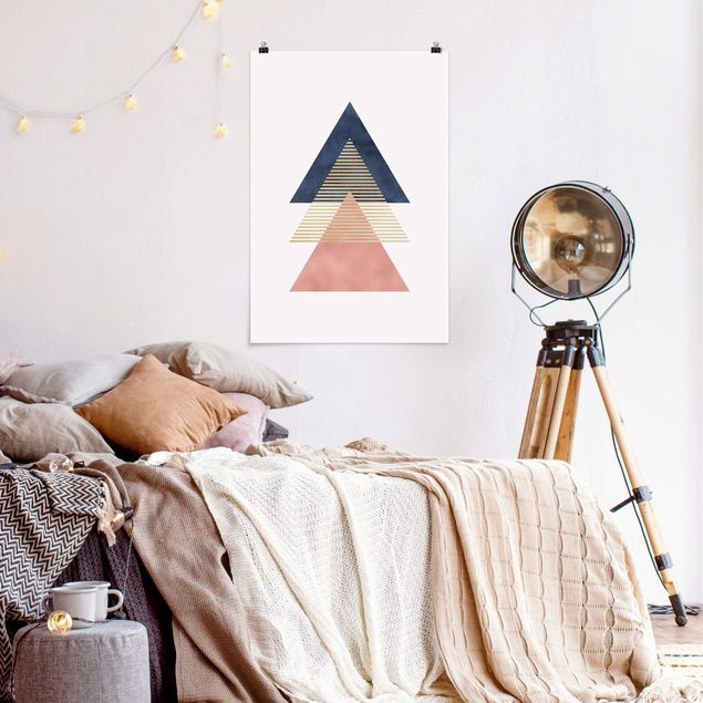 Moderne Poster Drei Dreiecke