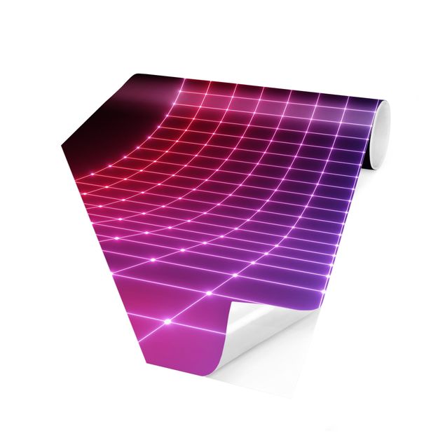 selbstklebende Tapete Dreidimensionales Neonlicht